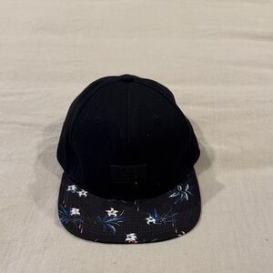 Vans Black Cap with Floral Brim